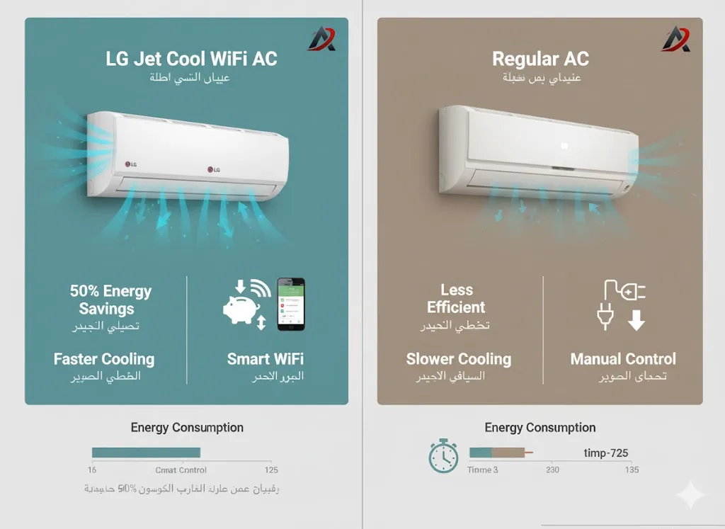 LG Jet Cool WiFi AC 